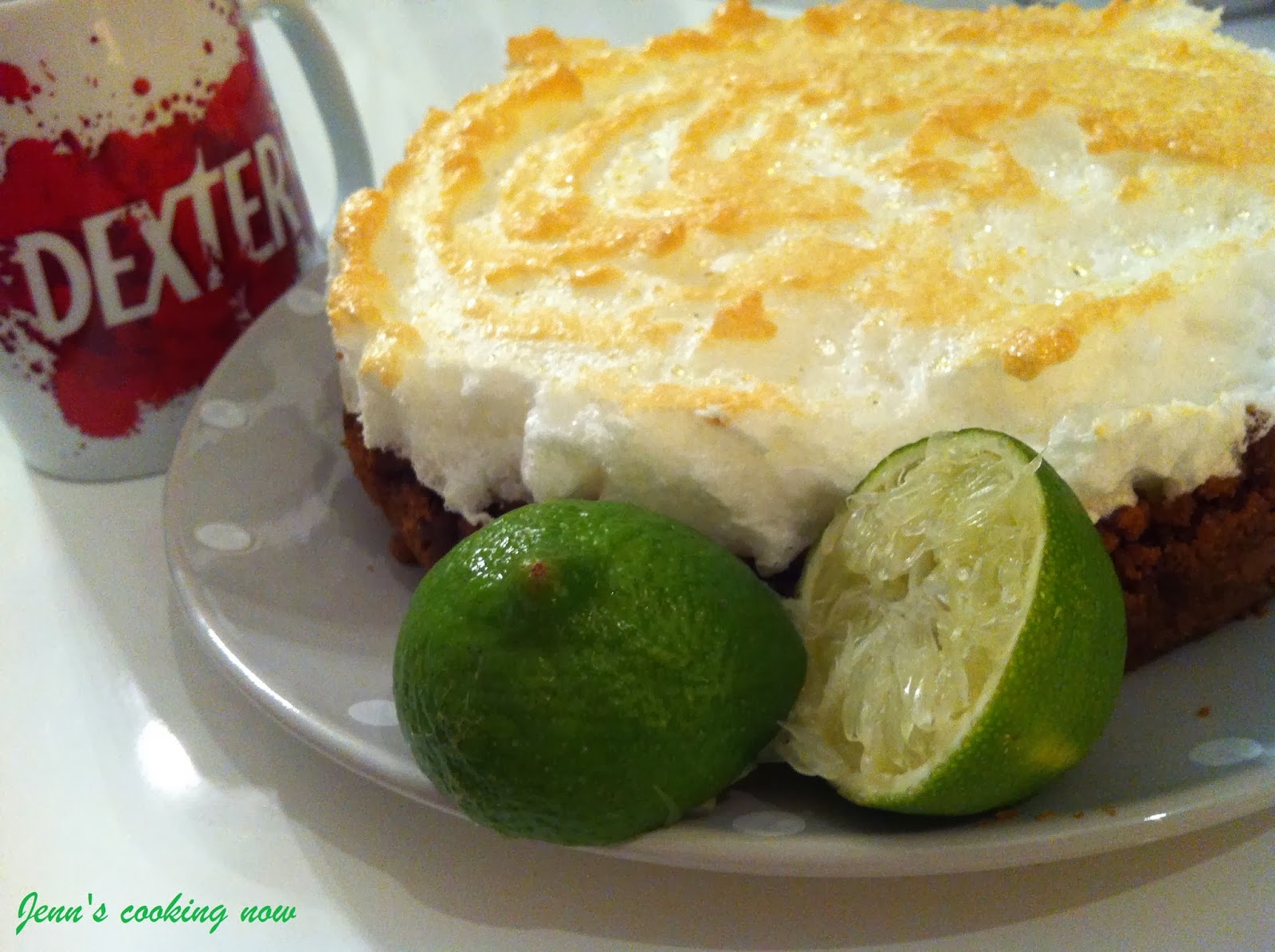 Jenn's cooking Key Lime Pie de Dexter où la tarte au citron vert meringuée