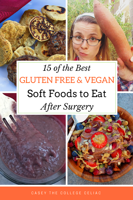 Need #glutenfree & #vegan soft food options after dental surgery or getting your wisdom teeth removed? This round up has you covered! #glutenfreediet