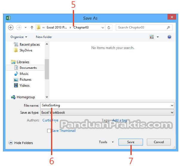 Salah satu cara menyimpan wordbook pada excel adalah dengan menggunakan tombol keybord