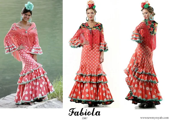 Princess Ariane in Fabiola 1987 Flamenco dresses