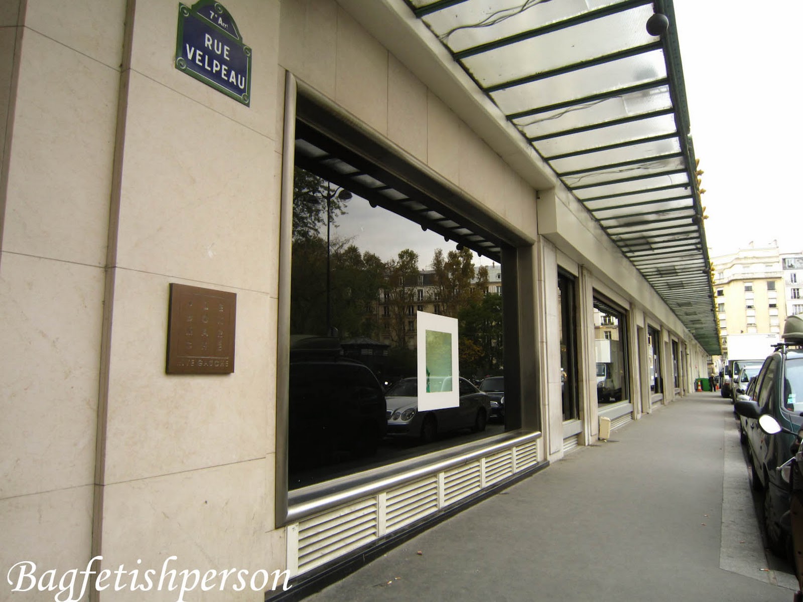 visit to Longchamp store in Paris
