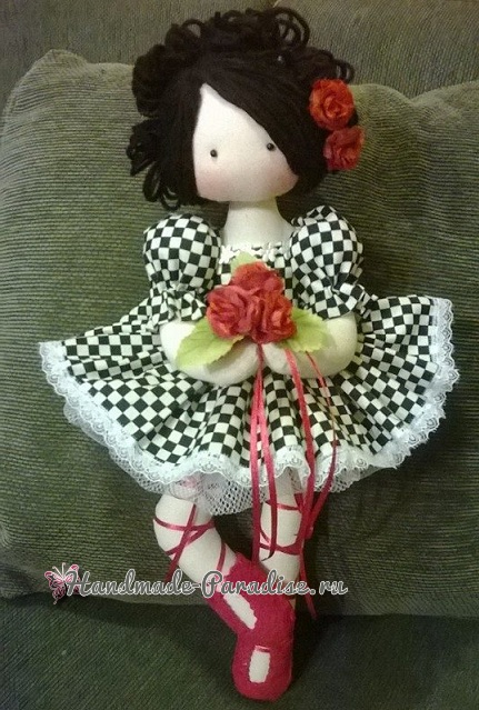 Куколка-балерина в стиле тильда (1)