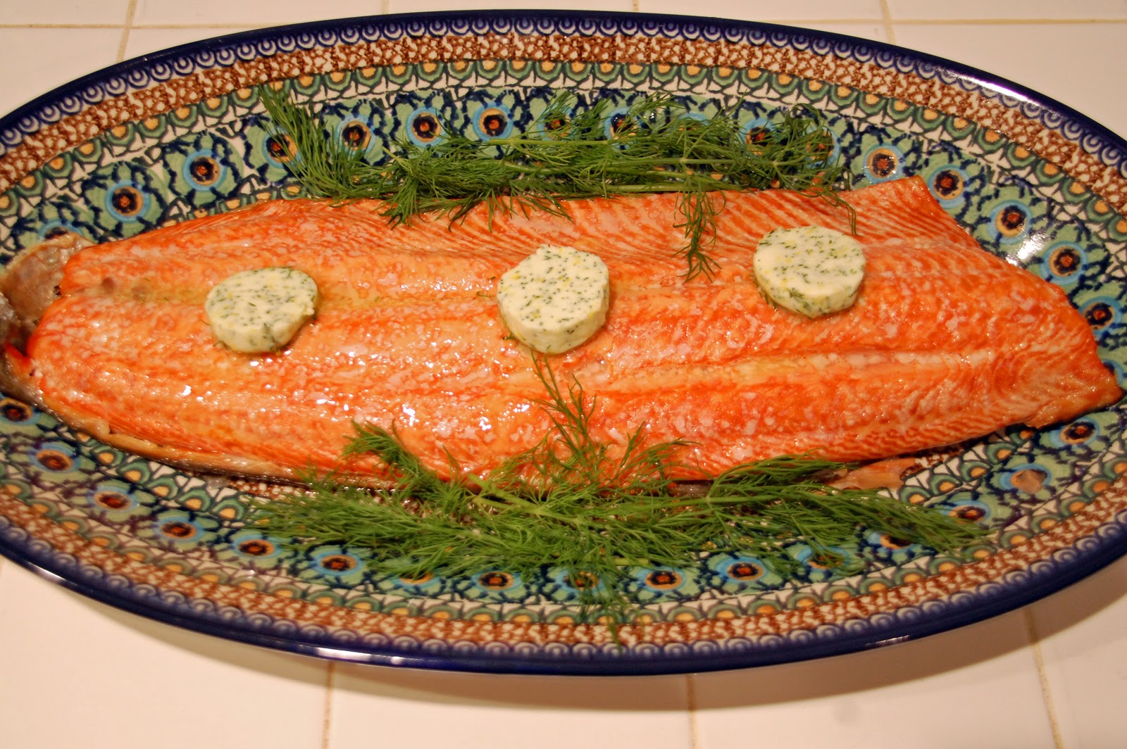 Southern Lady's Recipes Roasted Salmon with Lemon Dill Butter