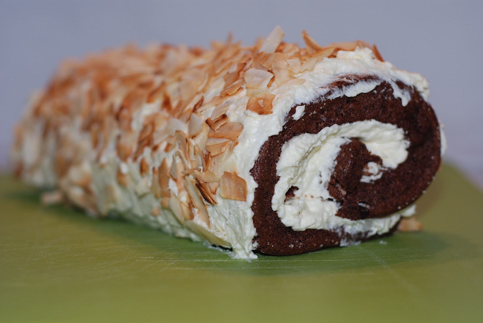 BitterSweet Bakery Coconut Cream filled Chocolate Roulade