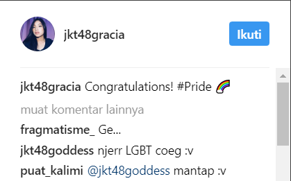 jkt48gracia instagram