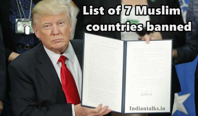 List of 7 Muslim Countries Banned for Immigration by Donald Trump