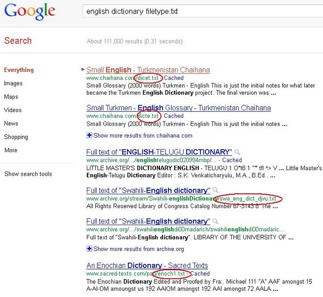 Download showbox Dictionary text file download
