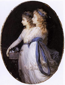 Georgiana, Duchess of Devonshire, with Lady Elizabeth Foster by Jean-Urbain Guérin, 1791