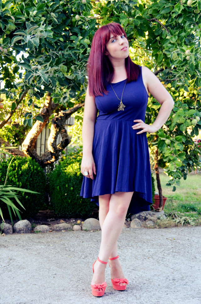 Coronado Dress in Navy Blue