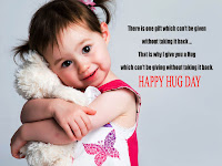 hug day images, a cute baby girl hugging his teddy bear toy to celebrate happy hug day 2019.