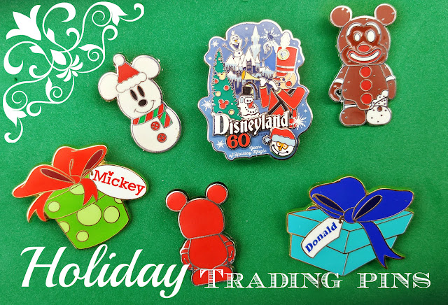 Disneyland holiday pin trading