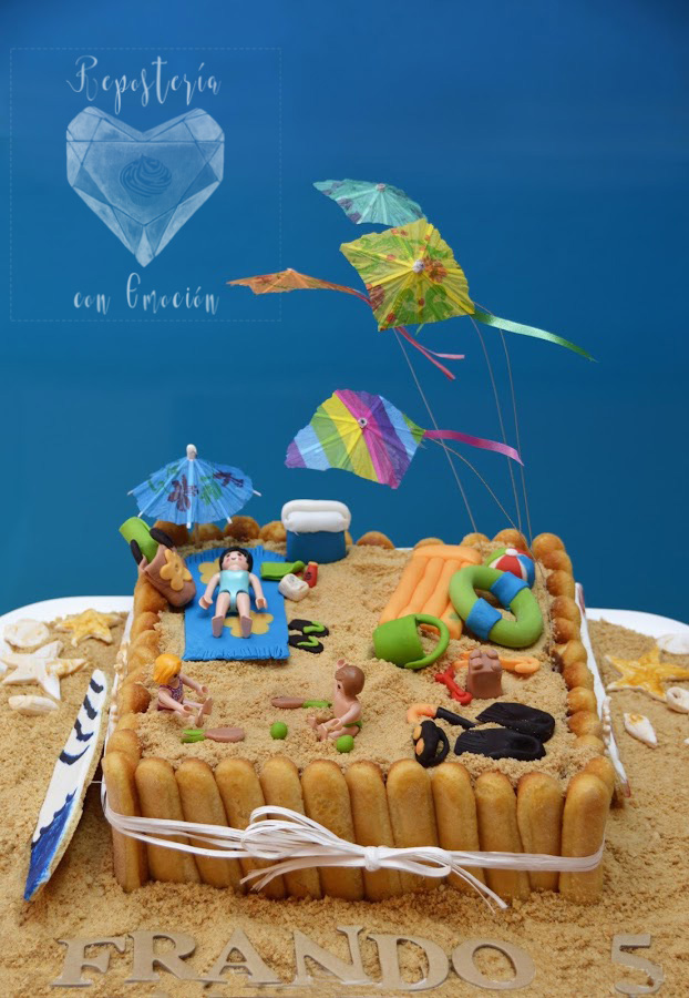 ¡VERANO! TARTA PLAYA O CHARLOTA A LOS DOS CHOCOLATES Repostería con