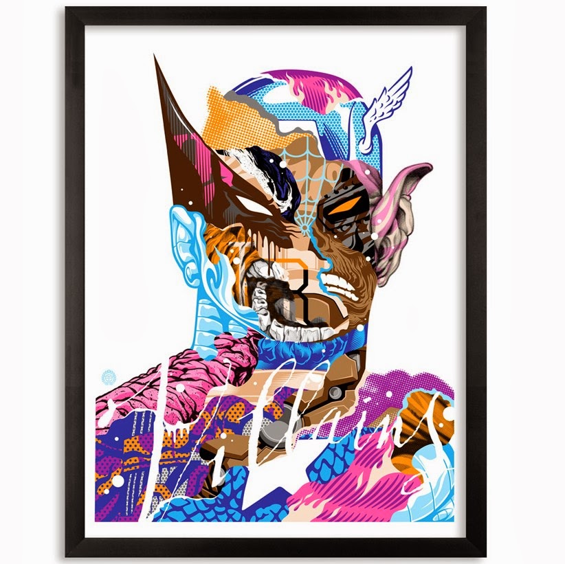 “Heroes Are Villains” Marvel Comics Screen Print by Tristan Eaton