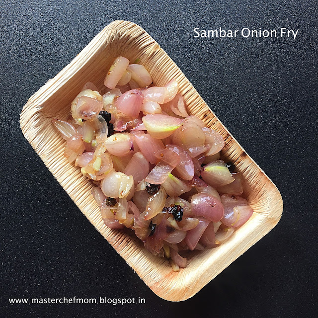 MASTERCHEFMOM Sambar Onion Fry Shallot Stir Fry Healing Recipe