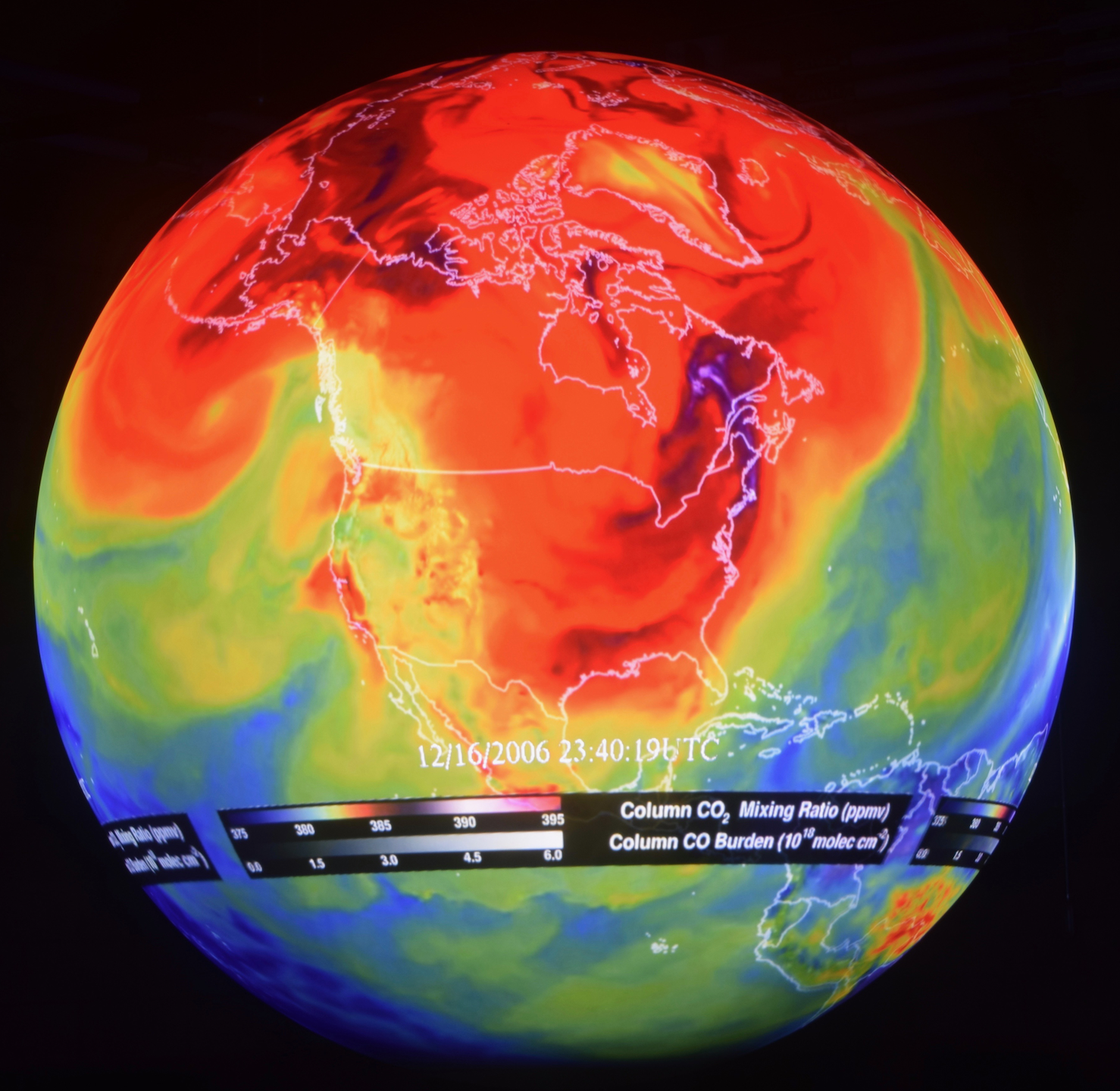 CO2 Emissions over N. America