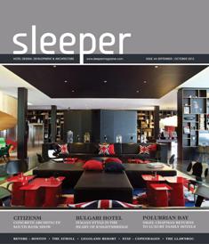 Sleeper. Hotel design, Development & Architecture 44 - September & October 2012 | ISSN 1476-4075 | TRUE PDF | Bimestrale | Professionisti | Alberghi | Design | Architettura
Sleeper is the international magazine for hotel design, development and architecture.
Published six times per year, Sleeper features unrivalled coverage of the latest projects, products, practices and people shaping the industry. Its core circulation encompasses all those involved in the creation of new hotels, from owners, operators, developers and investors to interior designers, architects, procurement companies and hotel groups.
Our portfolio comprises a beautifully presented magazine as well as industry-leading events including the prestigious European Hotel Design Awards – established as Europe’s premier celebration of hotel design and architecture – and the Asia Hotel Design Awards, set to launch in Singapore in March 2015. Sleeper is also the organiser of Sleepover, an innovative networking event for hotel innovators.
Sleeper is the only media brand to reach all the individuals and disciplines throughout the supply chain involved in the delivery of new hotel projects worldwide. As such, it is the perfect partner for brands looking to target the multi-billion pound hotel sector with design-led products and services.