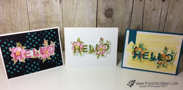 Floral Statement, Watercolor, Stampin'Up!, Frenchie Stamps,