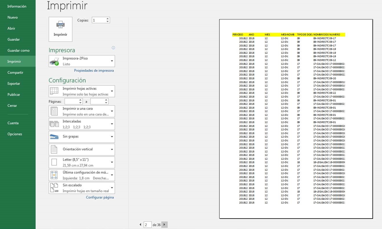📢🖨 Como IMPRIMIR o CONFIGURAR una hoja o un archivo de excel MUY GRANDE