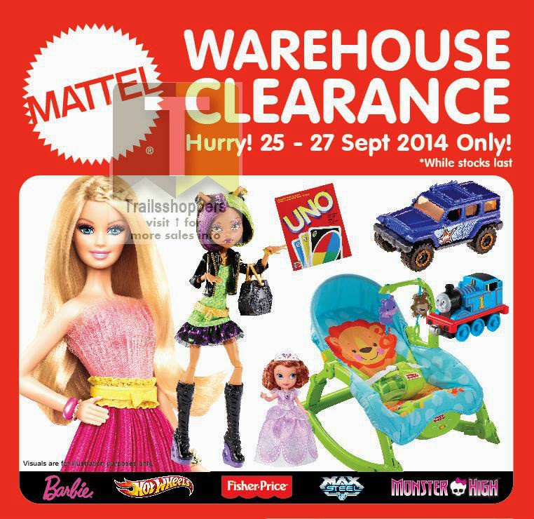 MATTEL Warehouse Clearance 2527 SEPT 2014 Online
