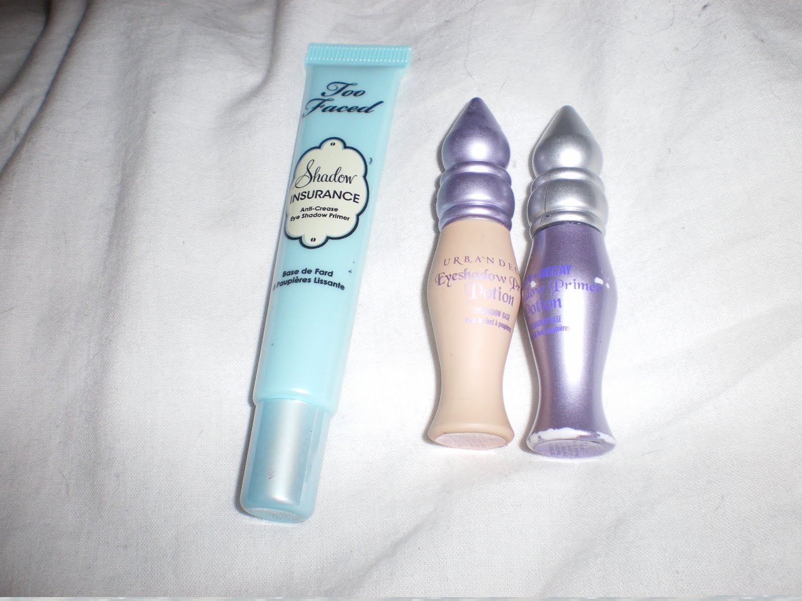 lebricabracdeJ&C Primer Potion (Urban Decay) VS Shadow Insurance (Too Faced)