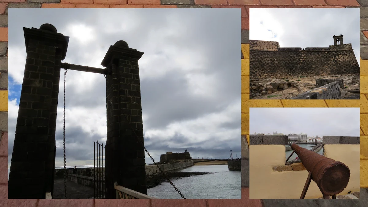 Lanzarote Points of Interest in January: The fort and museum at Arecife on Lanzarote