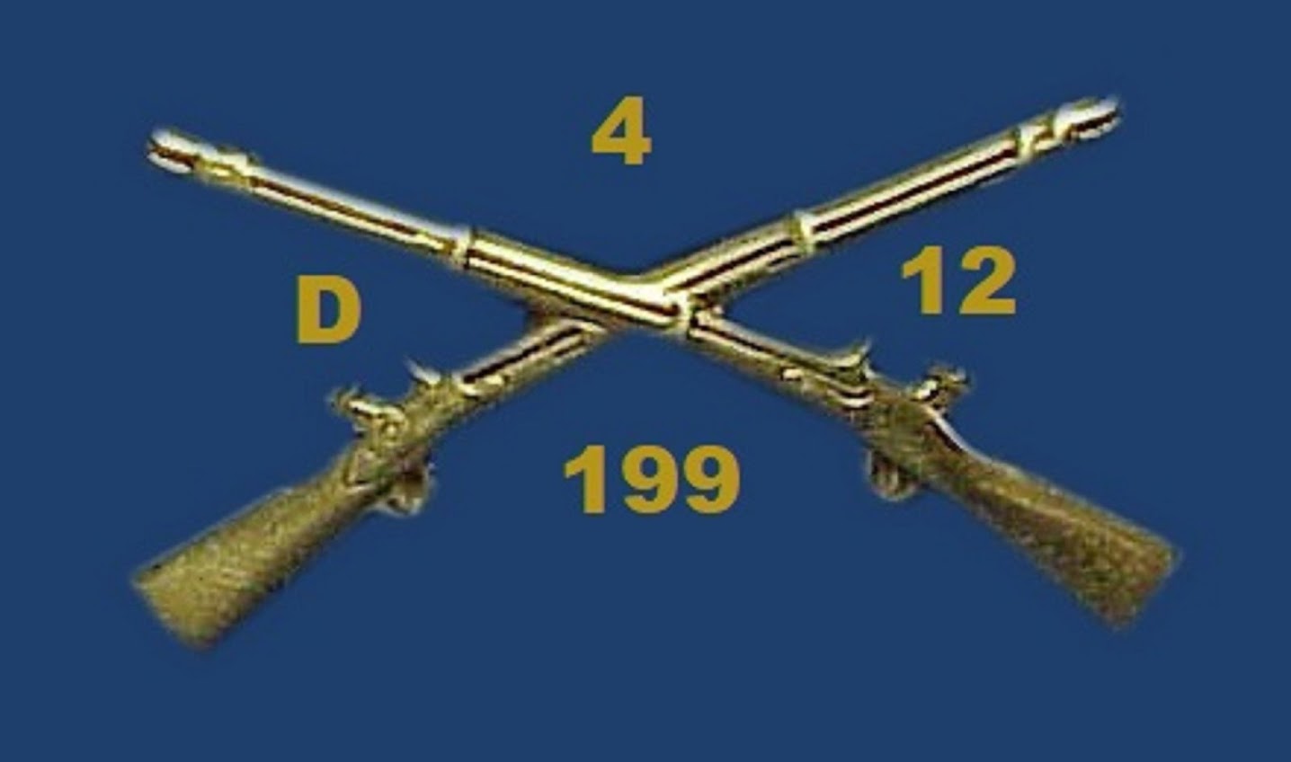 INFANTRY CROSSED RIFLES D-4/12-199