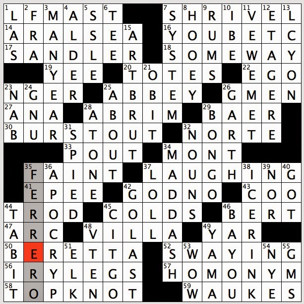 1014-15 New York Times Crossword Answers 14 Oct 15, Wednesday 