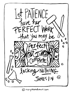 James 14 Bible Verse Coloring Page Let Patience Have Her Perfect Work That