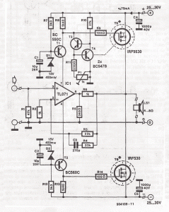 Mosfet power amplifier schematics - Electronic Circuit