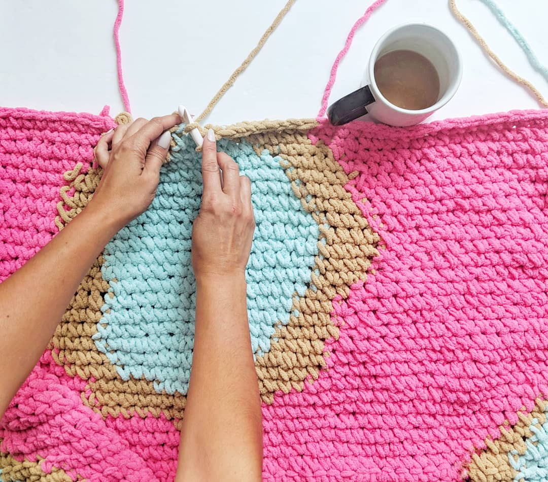 Donut Blanket OTH Crochet Nook