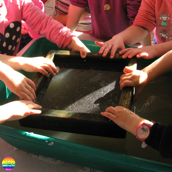 HOW TO EASILY MAKE RECYCLED PAPER WITH PRESCHOOLERS you clever monkey