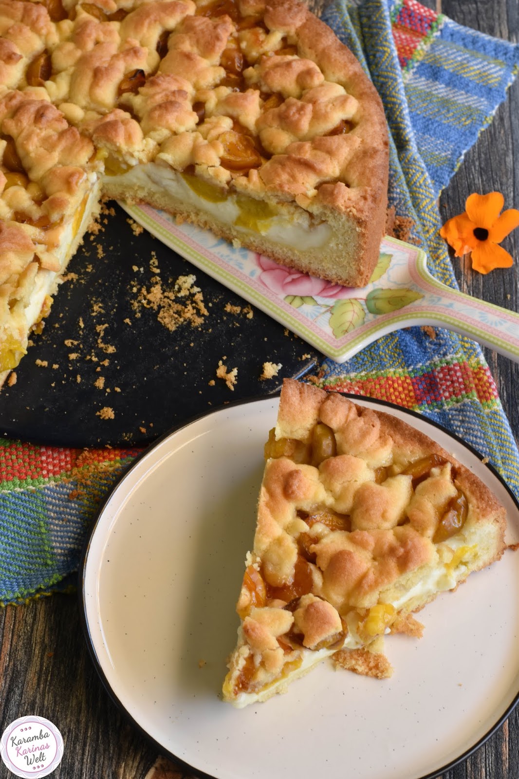 KarambaKarina&amp;#39;s Welt: Mirabellen-Pudding-Kuchen mit Streuseln