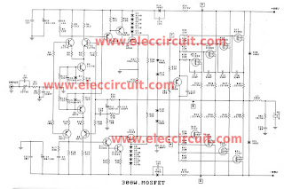 300W up to 1200W Mosfet Amplifier circuit
