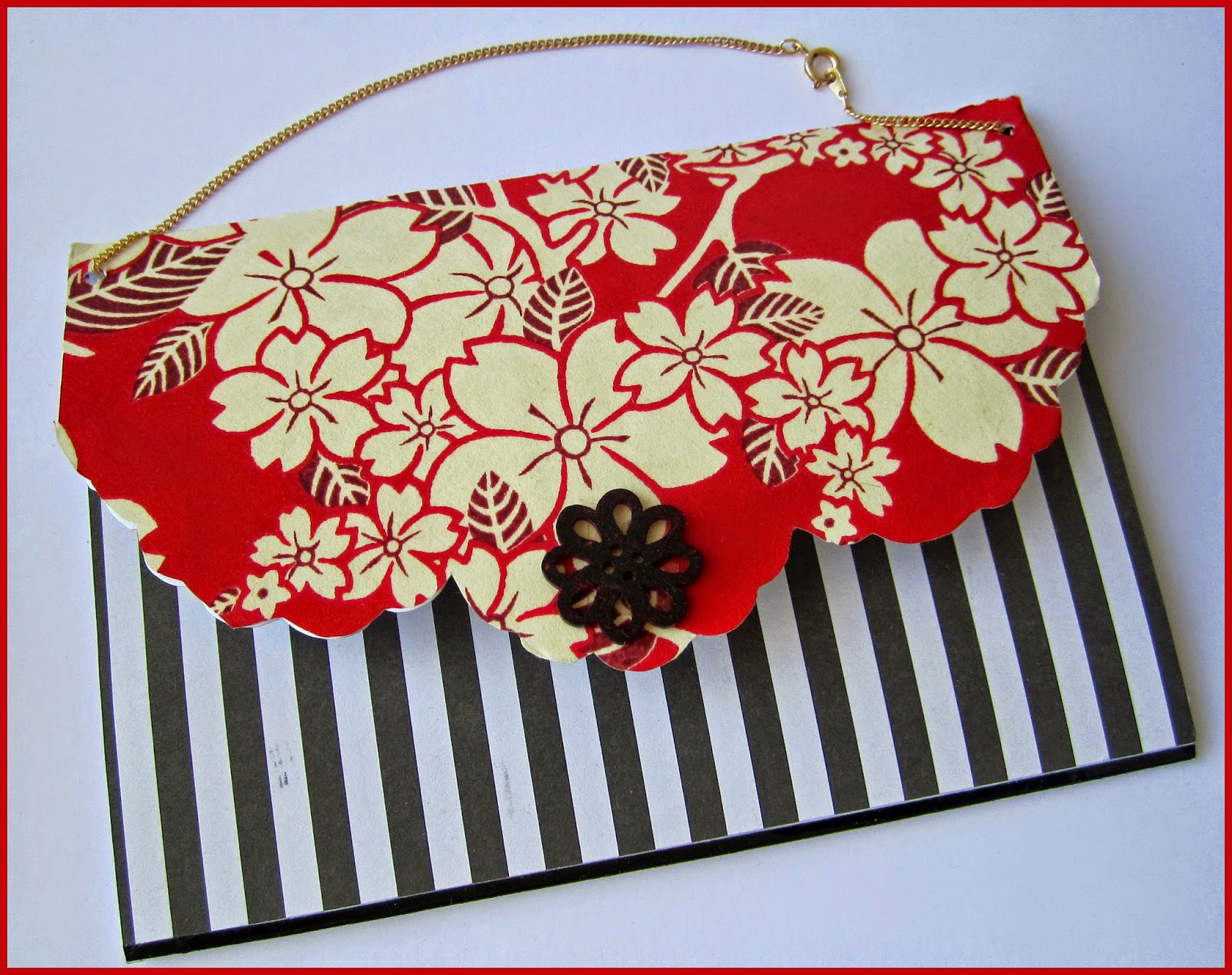 HAND MADE CARDS........ Ideas and Inspiration SCALLOP EDGED HANDBAG CARD
