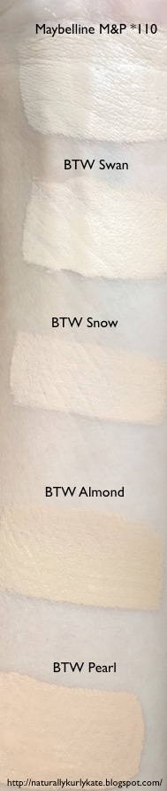 too faced born this way foundation swatches of new fair shades