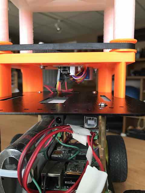Touchscreen controlled robot