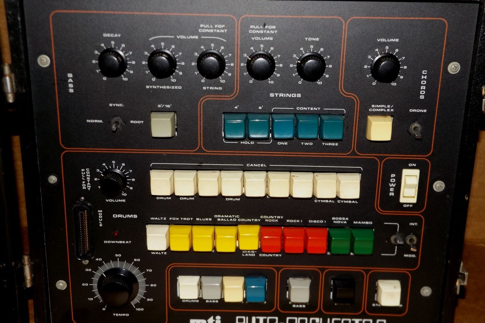 MATRIXSYNTH MTI Auto Orchestra Vintage Drum Machine with Synth Bass