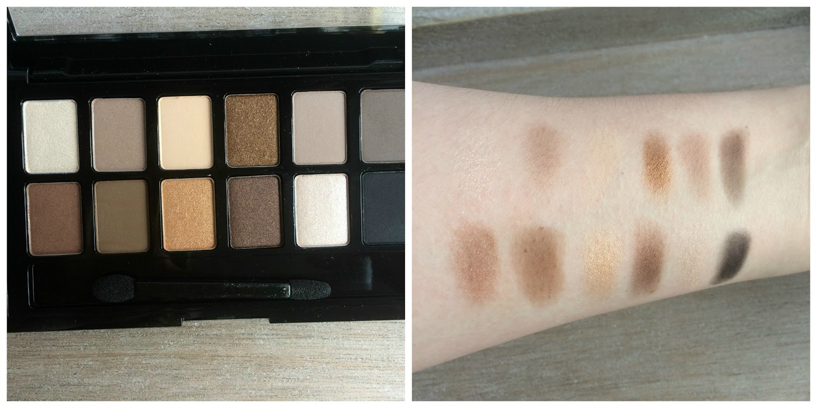 maybelline the nudes palette swatches