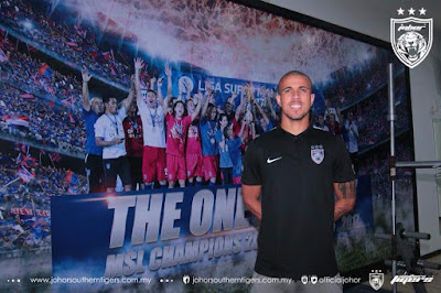Biodata Bruno Gabriel Soares Pemain Import Baru JDT FC 2018