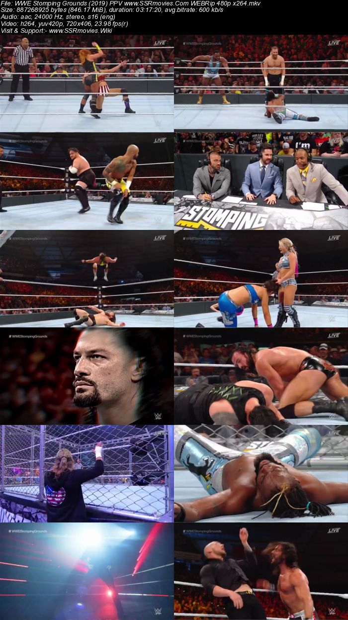 WWE Stomping Grounds (2019) PPV WEBRip 480p 720p Full Show Download