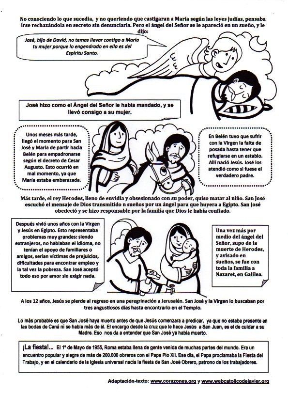 el colegio: 1 de mayo: Festividad de San José Obrero