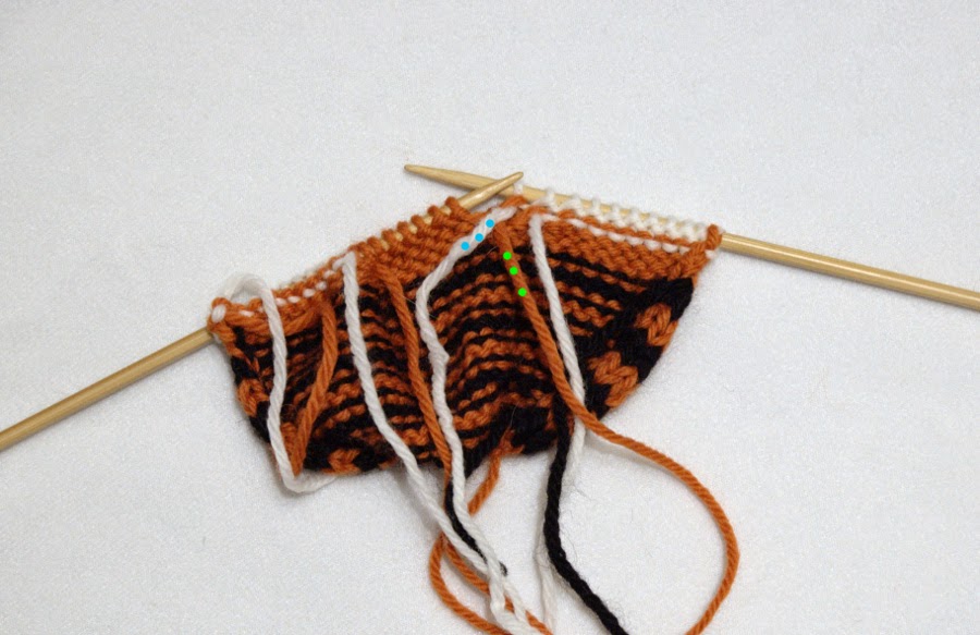 Fuzzy Thoughts: intarsia tutorial - tiger's face