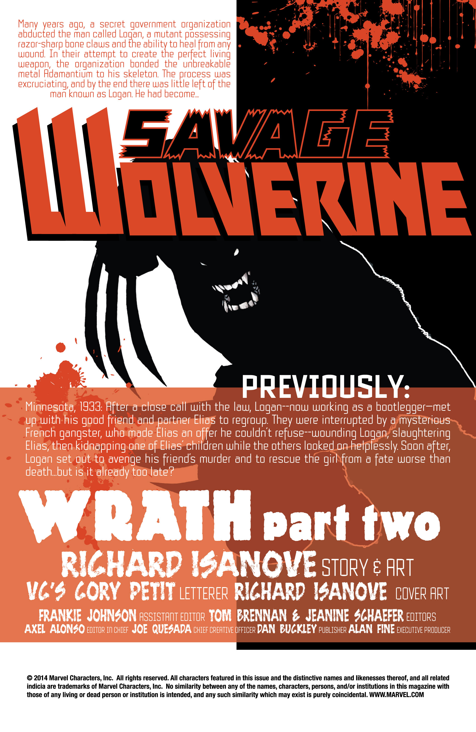 Read online Savage Wolverine comic -  Issue #15 - 2