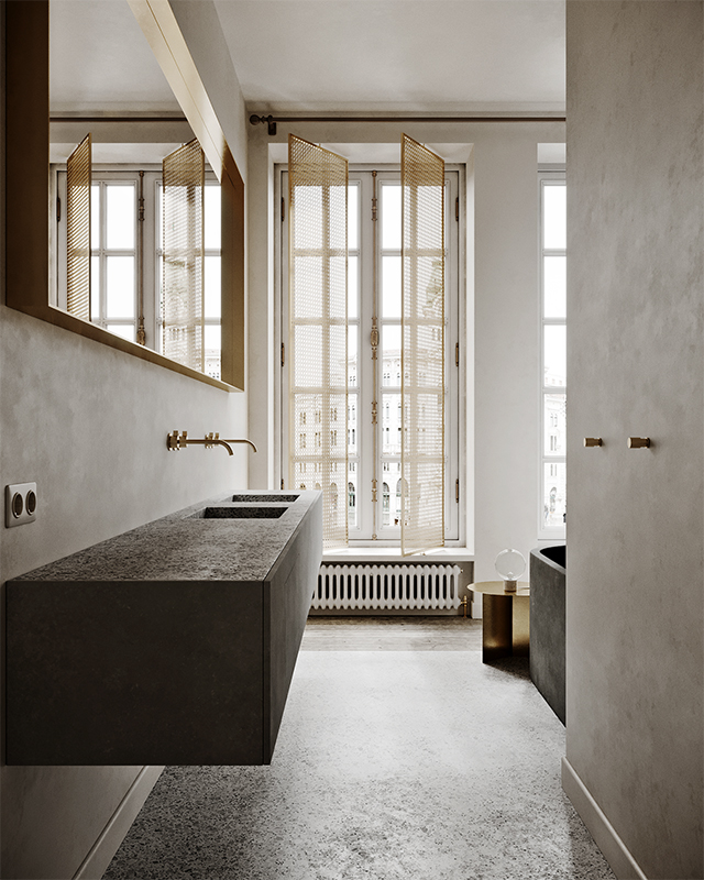 Textural Bathrooms to Inspire x 3