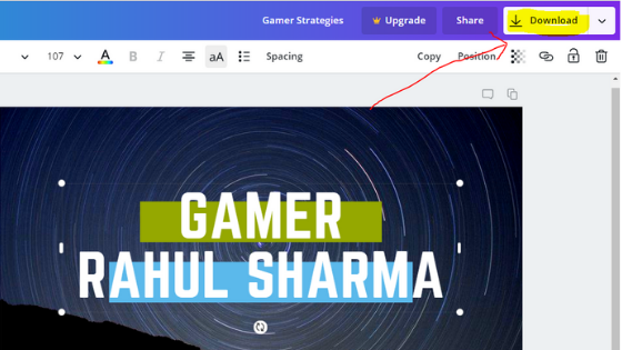 Edit the Template & download best way to make Youtube thumbnail
