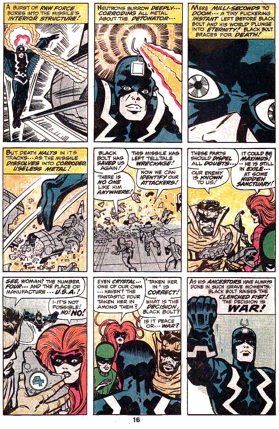 Read online Inhumans (1975) comic -  Issue #9 - 11