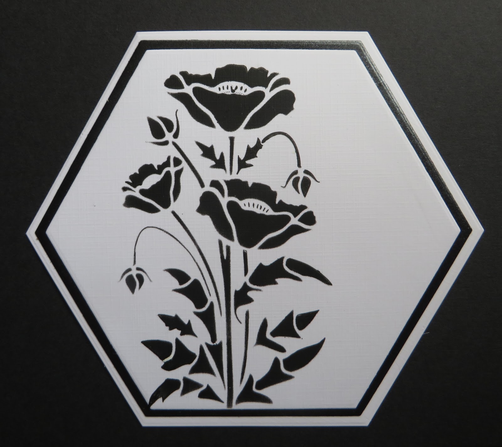 BJCrafty Sweet Poppy Stencils