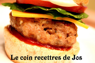 HAMBERGER DE VEAU À LA JOS recettes plats Petits pains Buns pour Hamburgers fait maison