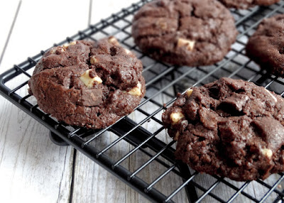 Black & White Double Chocolatechip Cookies 