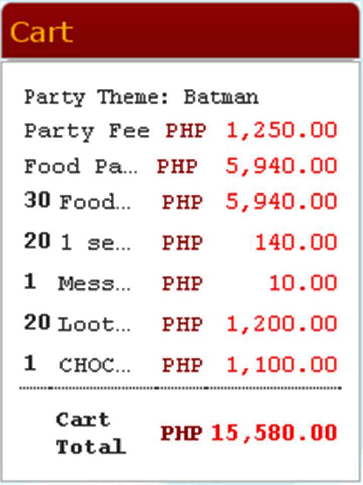 Jollibee Birthday Party Packages Batman Theme Mommy Practicality